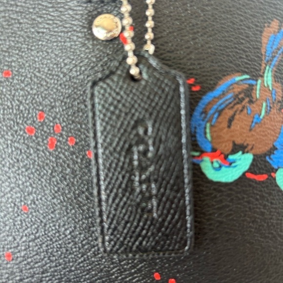 Coach NWT Sierra Satchel Signature Print With Bird Design Double Zip Closure - Picture 4 of 11